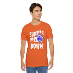 Summer Meltdown Graphic Tee — "Summer Melt Down" Sun Design