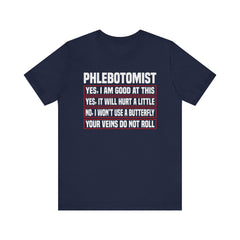 Phlebotomist Humor Tee, Funny Medical Shirt, Nurse Gift, Blood Tech Wear, Cute Phlebotomy Humor, Healthcare Apparel