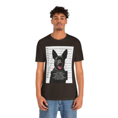 K9 Mugshot Personalized with your Dog T-Shirt