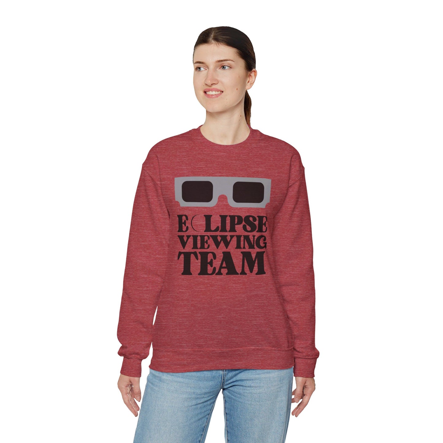 ECLIPSE VIEWING TEAM Unisex Crewneck Sweatshirt