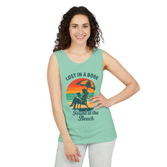 Beach Reader Unisex Tank Top | Summer Vibes | Lost In A Book | Perfect for Book Lovers, Beach Days, Vacations, Gifts, Relaxing Moments
