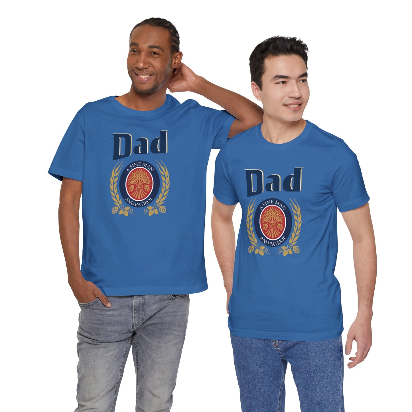 DAD A Fine man and Patriot, Unisex Softstyle T-Shirt