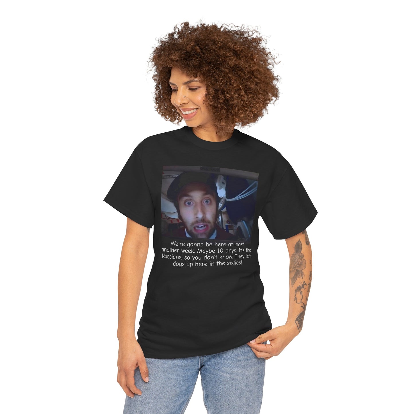 Howard Wolowitz in space! Unisex Heavy Cotton Tee / Big Bang Theory / ISS / Fruit Loops / Rocket man / Nerd culture /