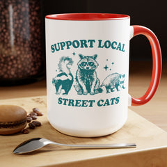 Funny Critters Quote, Two-Tone Coffee Mugs, 15oz, Animal Lovers Gift, gift for her, gift for him, office mug gift, Birthday Gift,