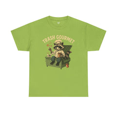 Trash Gourmet Unisex Heavy Cotton Tee, Funny Graphic T-Shirt, Quirky Casual Wear, Unique Gift for Food Lovers, Eco-Friendly Apparel