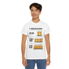 T-Shirt -  "A" School Math for Sailors Funny Beer Graphic Tee