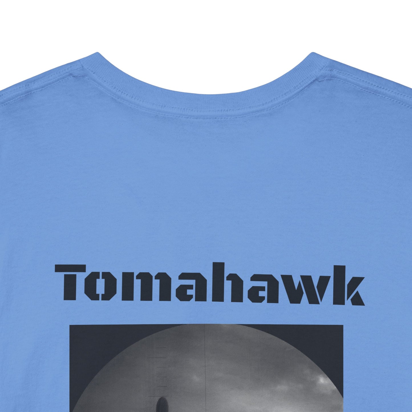 USN Periscope view, Submarine Launched Tomahawk Missile with Dolphins Unisex Jersey Short Sleeve Tee