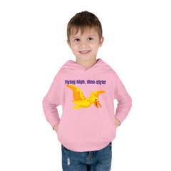 Flying high, dino-style! - Toddler Pullover Fleece Hoodie