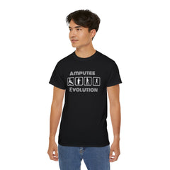 Amputee Evolution T-Shirt | Limb Loss Awareness Prosthetic Gift Unisex Tee