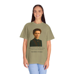 Marie Curie Portrait T‑Shirt — "I Make Science Literally Lit" Science Tee