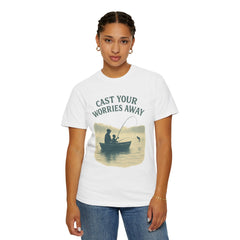 Fishing Vibe Unisex Garment-Dyed T-Shirt, Casual Wear, Outdoor Activities, Gift for Fisherman, Relaxation Tee, Summer Style