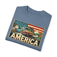 Ventura Highway Driving America Graphic Comfort Colors Unisex Garment Dyed T-shirt
