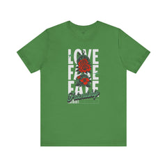 Positive Vibes Love Friendship Unisex Tee - LOVE FAKE FATE