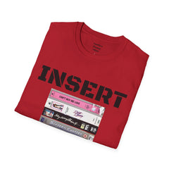 THE 80S VHS Tape Stack  - Unisex Softstyle T Shirt