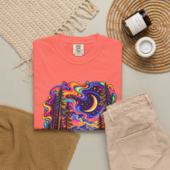 Mystical Psychedelic Moonlit Forest T-Shirt