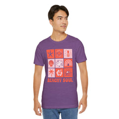 Beachy Soul Unisex Jersey Tee - Perfect Summer Vibes, Casual Wear, Gift for Beach Lovers, Vacation Outfit, Relaxed Style