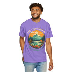 Hot Springs National Park Graphic, Comfort Colors Soft Relaxed Fit Unisex Garment-Dyed T-shirt