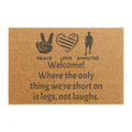 Amputee - Doormat | Amputee Awareness | Limb Awareness | Amputee Humor | Leg Amputee Gift | Unique Doormat | Disability Gift | Motivational