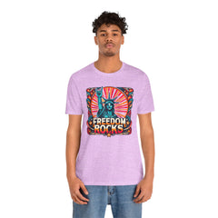 July 4th Statue Of Liberty Freedom - Graphic Unisex Short Sleeve Tee