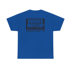 Utica Unisex Heavy Cotton Tee - Retro Dunder Mifflin Design for Nostalgic Fans