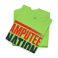 Amputee Nation Unisex Heavy Cotton Tee, Support Shirt, Gift for Amputees, Awareness Apparel, Casual Comfort Wear