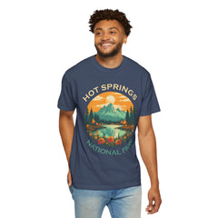 Hot Springs National Park Graphic, Comfort Colors Soft Relaxed Fit Unisex Garment-Dyed T-shirt