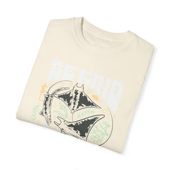 Sting Rays, Be Kind To The Sea -  Graphic Unisex Garment-Dyed T-shirt