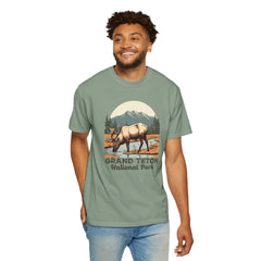 Grand Teton National Park Graphic, Comfort Colors Soft Relaxed Fit Unisex Garment-Dyed T-shirt