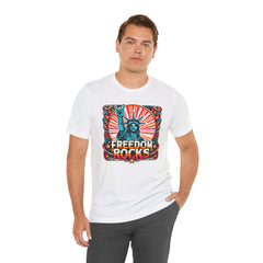July 4th Statue Of Liberty Freedom - Graphic Unisex Short Sleeve Tee