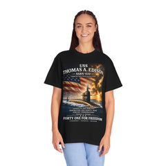 USS Thomas A Edison SSBN-610 Submarine T-Shirt — Forty One for Freedom Patriotic Crew Tee