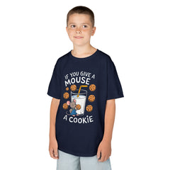 Kids Heavy Cotton™ Tee - "If You Give a Mouse a Cookie" - Fun Cartoon Shirt for Young Readers