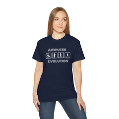 Amputee Evolution T-Shirt | Limb Loss Awareness Prosthetic Gift Unisex Tee