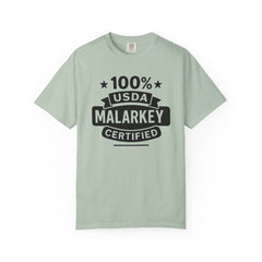 100% USDA Malarkey Certified T-Shirt, Funny Tee, Gift for Farmers, Humorous Apparel, Casual Wear, Agricultural Humor