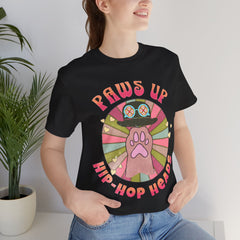 Funny Cat Paws Up Hip Hop Heads - Graphic Tee
