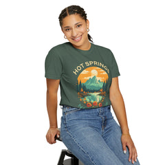 Hot Springs National Park Graphic, Comfort Colors Soft Relaxed Fit Unisex Garment-Dyed T-shirt