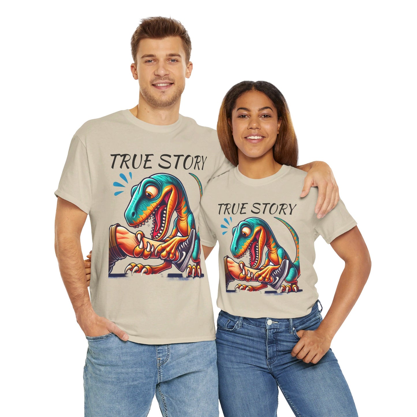 True Story Amputee Dinosaur Humor - Unisex Garment-Dyed T-shirt