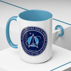 SPACE FORCE Emblem Accent Mug