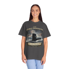 USS George Washington SSBN 598 Submarine T-Shirt with a quote from its namesake
