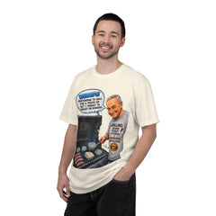 Grill Master Grandpa Funny BBQ T-Shirt — "Whoops! Pretending to Grill for a Photo" Graphic Tee