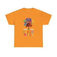 EACH DOT MATTERS Tree Unisex Heavy Cotton Tee / International Dot Day / Happy Dot Day / Teachers / Children / Elementary School