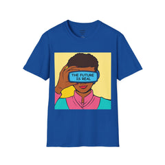 The FUTURE Is REAL Pop Art Woman Unisex Softstyle T Shirt