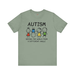 Autism Awareness Unisex T-Shirt - Colorful Kids Design