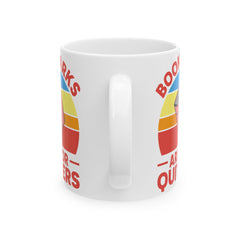 Book Reader quote mug, funny Librarian gift, retro white ceramic mug, 11oz,15oz mug, gift for Book Readers, gift for him, gift for her