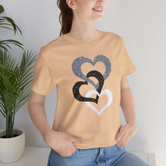 Triple Heart Design Tee