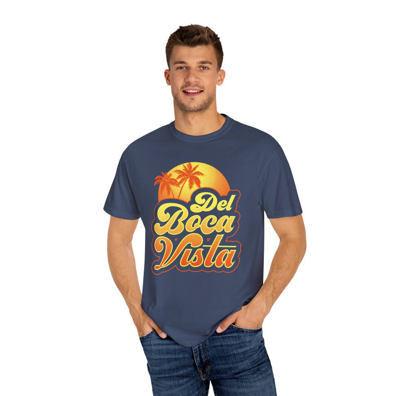 Del Boca Vista Graphic - Unisex Garment-Dyed T-shirt