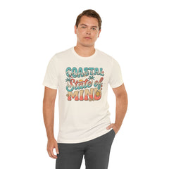 Coastal State of Mind Tee — Retro Beach Graphic T-Shirt