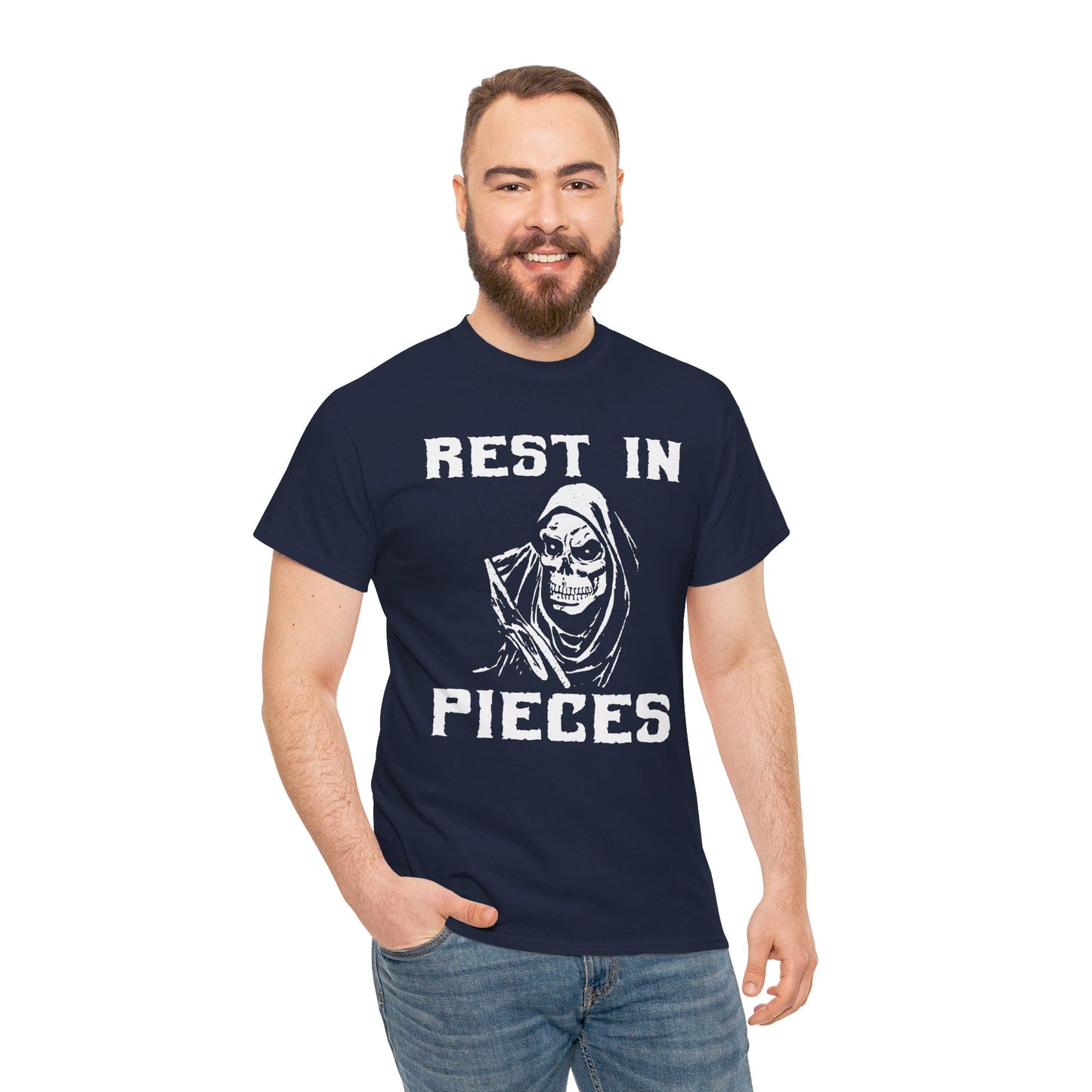 REST IN PIECES Ghoul Graphic, Unisex Heavy Cotton Tee