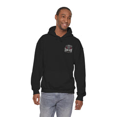 Scare Actor Unisex Pullover Hoodie — Front Logo & Back Horror Graphic