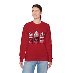 Woman's Coffee Valentine - Unisex Heavy Blend™ Crewneck Sweatshirt