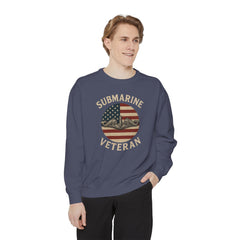 Vintage Submarine Veteran Sweatshirt, Unisex Crewneck, Comfortable Casual Wear, Perfect Gift for Veterans, Military Appreciation
